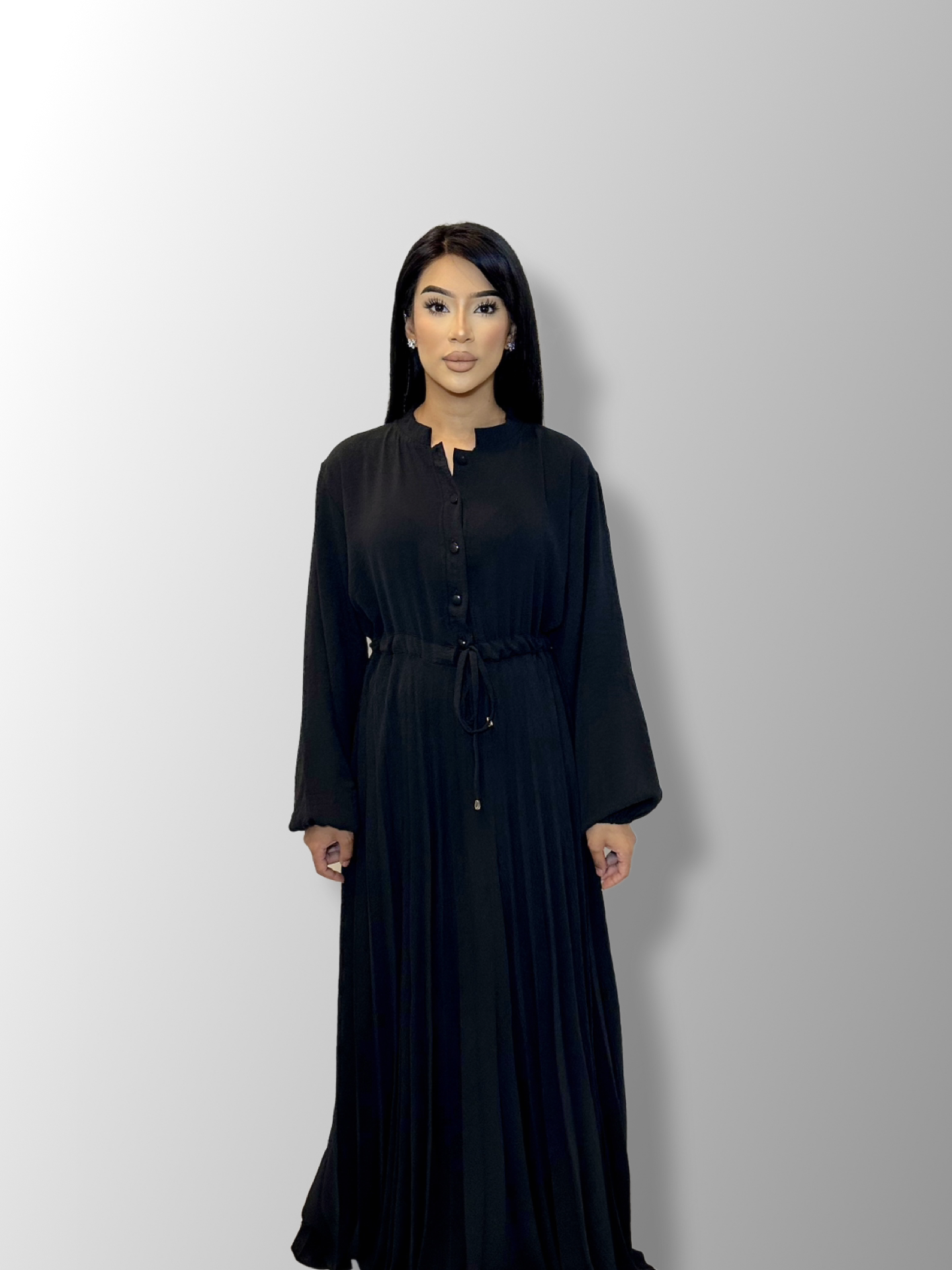 Pleated Abaya Dress