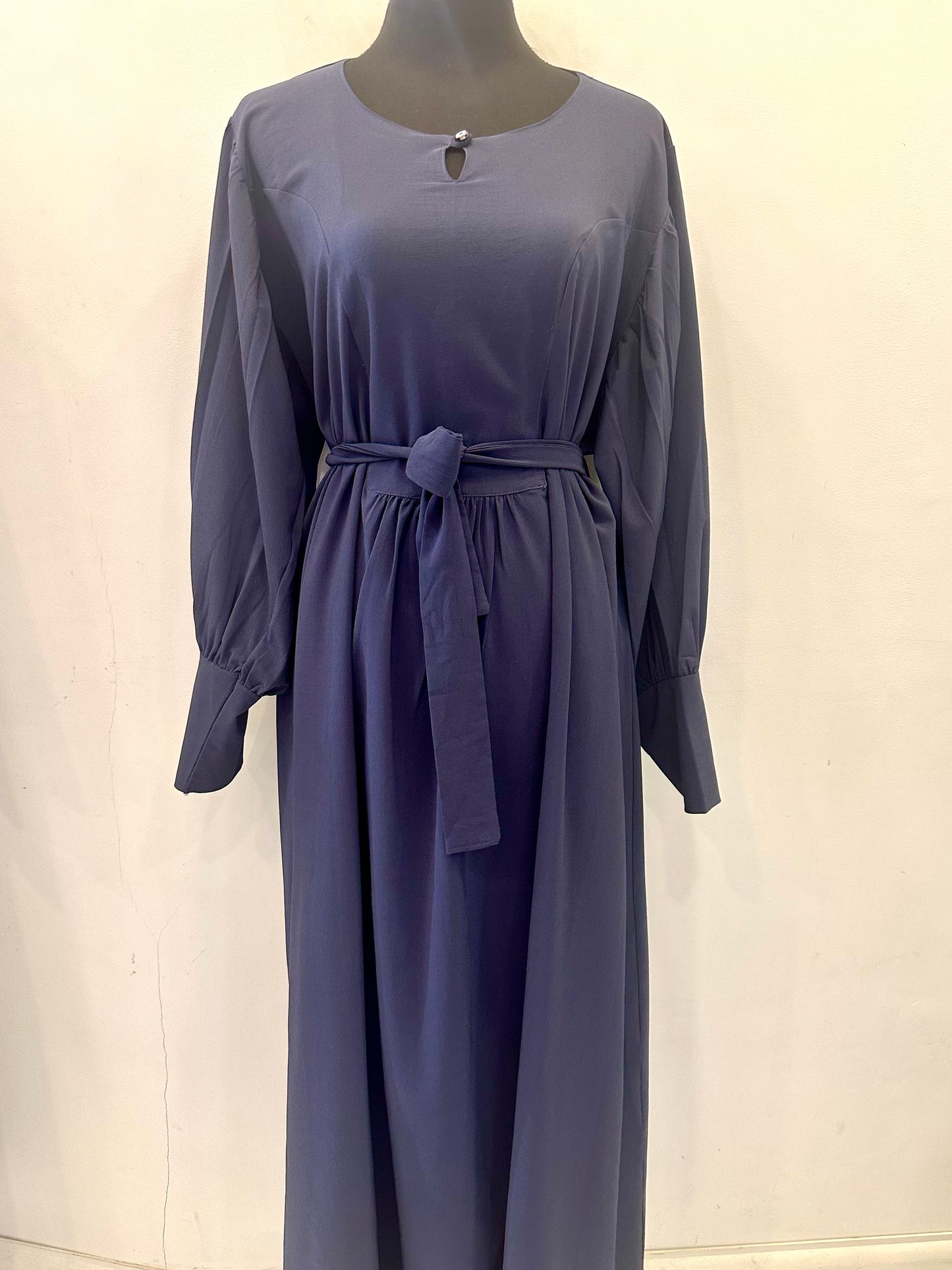 Button Belted Pleated Abya