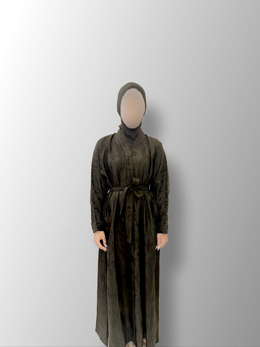 Jacquard Belt Abaya