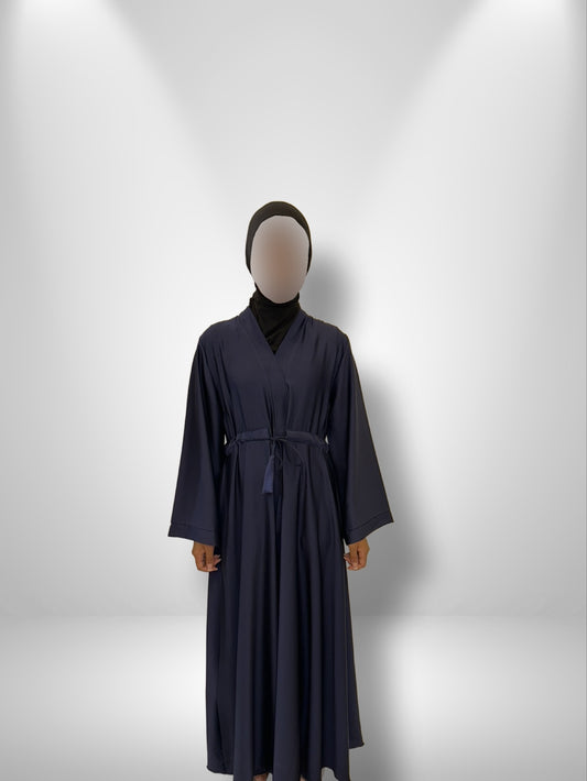 Satin Belted Abaya