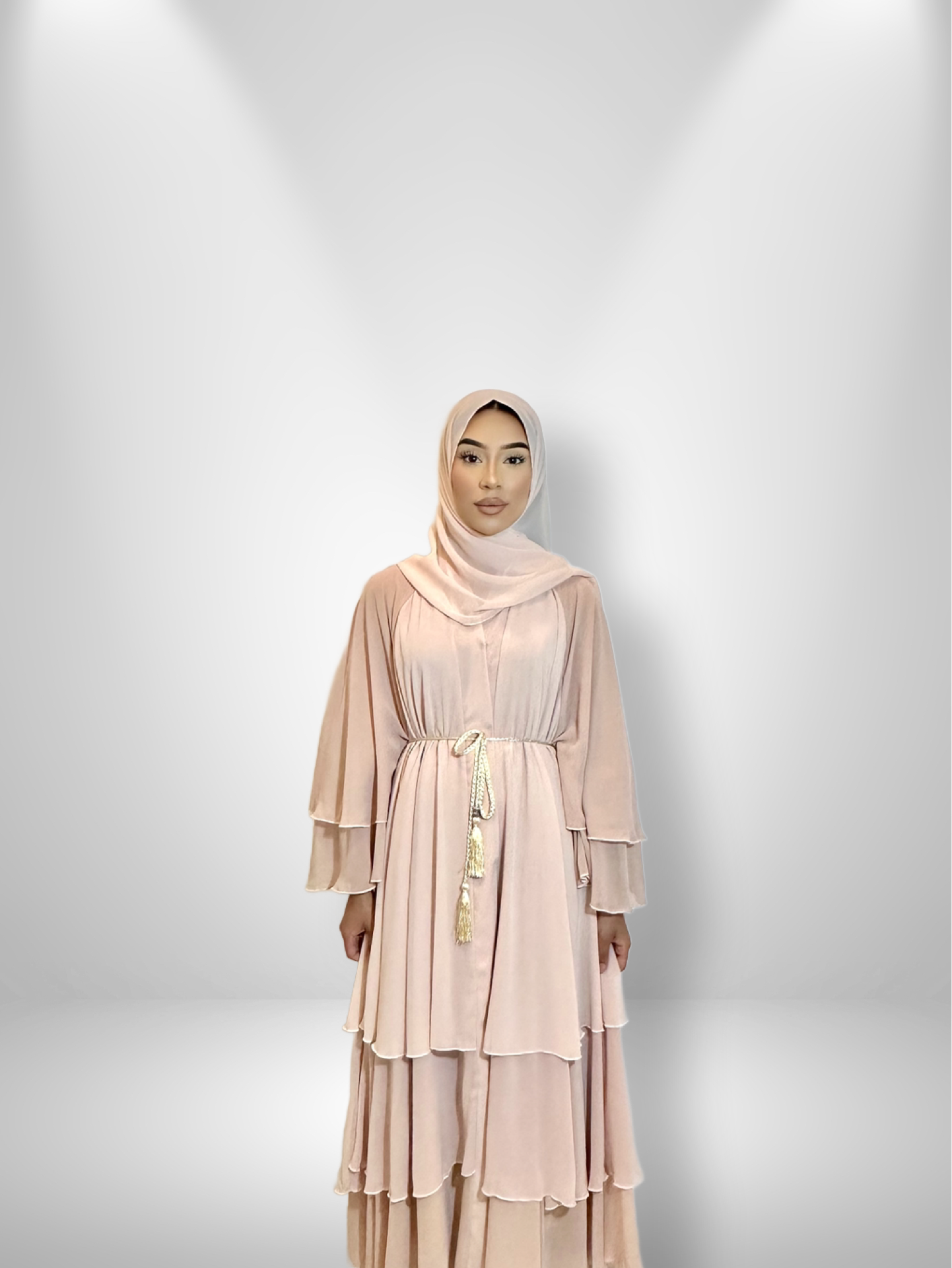 Three-tiered Layered Abaya